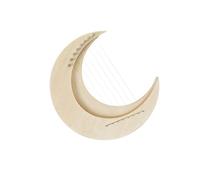 TSTS Harps Musical Instruments 8-tone Veneer Harp Easy To Learn Musical Instrument 8-tone Original Wood Color With Wooden Stand