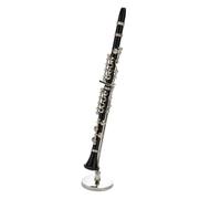 TSTS Instrument Model 16cm Mini Black Clarinet Model Decoration Realistic Miniture Musical Instrument Home Desktop Ornaments