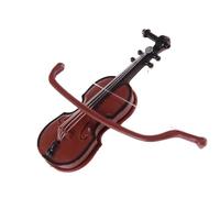 TSTS Instrument Model 1PCS Plastic Mini Violin Miniature DIY Home Decoration Music Instrument Plastic Crafts