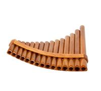 TSTS pan flute for beginners 15-tube G Key Beginner's Special Panpipe With Hoop For Left And Right Hands (Color : Left)