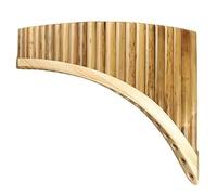 TSTS pan flute for beginners 22/25 Pipes Panflute Pan Flute Panpipes C/G Key Handmade Woodwind Folk Musical Instrument (Color : 22Gleft)