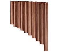 TSTS pan flute for beginners Chinese Traditional Musical Instrument 10 Pipes Pan Flute C Key Pan Pipes Woodwind Instrument (Color : Right-brown)