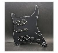 TSTS Pickguard Pickups Set for Guitar HSH Pickguard Circuits Electric Guitar Pickguard HSH Loaded Prewired Scratchplate Assembly White/Black (Color : 1)