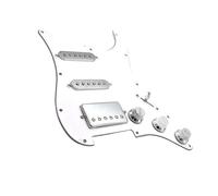 TSTS Pickguard Pickups Set for Guitar SSH Loaded Prewired Electric Guitar Pickguard Set Pickups For FD/ST Electric Guitar Silver