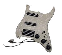TSTS Prewired Guitar Pickguard Set Multifunction SSH Mini Humbucker Pickup High Output Wiring Harness Set Guitar Pickup Pickguard (Color : 06)