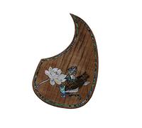 TSTS Professional Guitar Solid Wood Pick Guard Plate Self-adhesive For 40-43 Inch Guitar Acoustic Guitar Replacement Parts (Color : 05)