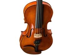 TSTS Professional Violin Beginner Violin Retro Matte 1/8-4/4 Solid Spruce Maple Semi-handmade Full Set With Accessories For Basic Learning (Color : Classic Glossy)