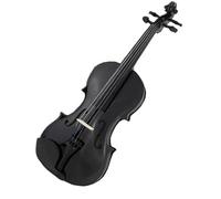 TSTS Professional Violin Black 1/8 1/2 3/4 4/4 Basswood Violin Handcraft Violino Musical Instruments Case Bow (Color : 4/4)