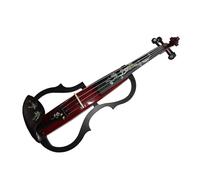 TSTS Professional Violin Performance Level Electroacoustic Violin Exam Beginner Silent Carved Violin Instrument (Color : Coffee)