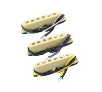 TSTS Staggered Pole Pieces Alnico 5 Magnet Guitar Single Coil Pickup Fiber Plate Bobbin For For ST Guitar Parts Pickup-Set For Electric Guitars
