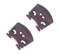 TSTS violin parts accessories 2pcs Import Grade 1 Natural Pure Ebony/rosewood 4/4 Violin Bridge Bridges， Violin Parts Accessories Fittings (Color : 02)