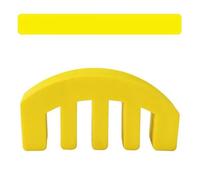 TSTS Violin Replacement Parts 10pcs Rubber Practice Violin Mute For 1/2-3/4 Fiddle 5 Prong Violin Parts (Color : Yellow)