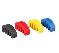TSTS Violin Replacement Parts Violin Accessories 4/4 Size Violin Mute Rubber Acoustic Fiddle Silencer Quiet Practice Comb Bridge Mutes 4 Colors (Color : Bk)