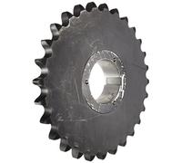 Tsubaki 120R28 Roller Chain Sprocket, Single Strand, Split Taper Design, R Bushing Required, 28 Teeth, #120 ANSI No., 1-1/2" Pitch