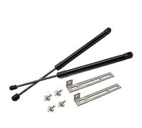 TSUBASA Lift Supports Struts for Seat Cupra Leon MK4 KL1 KL8 2020-2024 Front Bonnet Hood Modify Carbon Fiber Gas Charged Shock Dampers Spring Bar (2 PCS) (Normal Black)