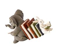 Tsudoku 1 Piece Bookshelf Bookends Home Decor Elephant Crafts Animal Decoration Lawn Decor