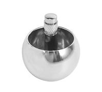 Tsudoku Tippe Top Metal Flip over Top Stainless Steel Amazing Toy, Silver