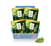 Tsujiri Matcha Latte Uji Double Rich Milk, 600g, 4 Pack Gift Box, Kyoto Japan