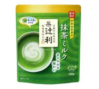 Tsujiri Uji Matcha Milk Double Rich & Creamy Japanese Beverage - Produced in Japan - Use for Drinking, Cooking, Baking, Smoothie Making (Matcha Milk 190g)