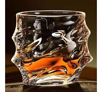 Tsuki Glass Whiskey Glasses, Japanese Crystal Whisky Glass,Old Fashioned Whiskey Glasses,Heavy Crystal Bar Glassware,Unique Cognac Glasses,Bourbon Gifts for Men Wine Glass Set, Rocks Glasses Set