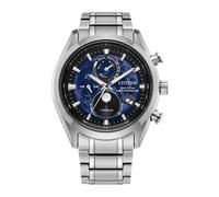 Tsuki-Yomi' Radio-Controlled Moonphase Eco-Drive 43mm Mens Watch Blue