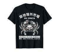 Tsukiji Outer Market Washed Japanese Crab T-Shirt