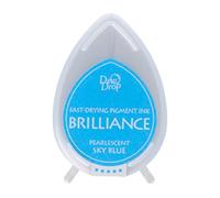 Tsukineko 3.5 x 5 cm Brilliance Pigment Sky Stamp Pad, Blue