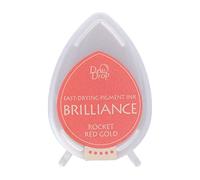 Tsukineko Brilliance Dew Drop Ink Pads - Rocket Red Gold