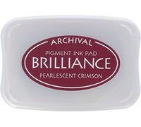 Tsukineko Brilliance Ink Pad, Pearlescent Crimson