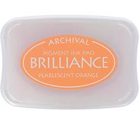 Tsukineko Brilliance Ink Pad, Pearlescent Orange,BIP31