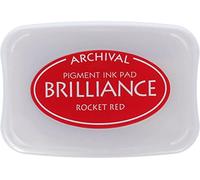 Tsukineko Brilliance Ink Pad, Rocket Red,BIP23