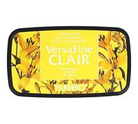 Tsukineko Cheerful Versafine Clair Ink Pad, Synthetic Material, Yellow, 5.6 x 9.7 x 2.3 cm