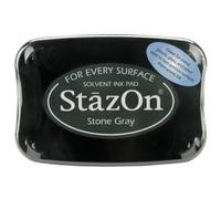 Tsukineko Full Size StazOn Multi-Surface Ink Pad Stone Gray by Tsukineko