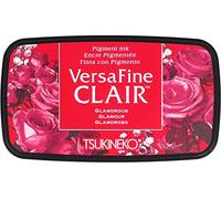 Tsukineko Glamorous Versafine Clair Ink Pad, Synthetic Material, Red, 5.6 x 9.7 x 2.3 cm