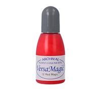 Tsukineko Inker Stamp Ink-15 ml-Red, Magic-Accessories Reinker for VersaMagic Ink Pads, 15ml