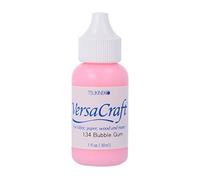 Tsukineko Inker Stamp Ink-30 ml-Pink, Bubble Gum-Accessories Reinker for VersaCraft Ink Pads, 30ml