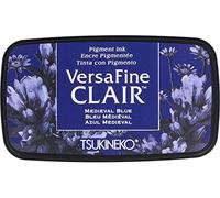 Tsukineko Medieval Versafine Clair Ink Pad, Synthetic Material, Blue, 5.6 x 9.7 x 2.3 cm