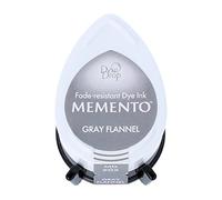 Tsukineko Memento Dew Drop Ink Pads for Stamping - Gray, Gray Flannel - Small - Translucent - Waterproof, Archival - Embossing