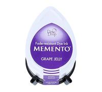 Tsukineko Memento Dew Drop Ink Pads for Stamping - Purple, Grape Jelly - Small - Translucent - Waterproof, Archival - Embossing