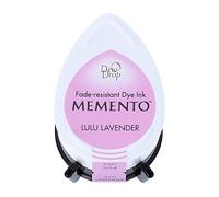 Tsukineko Memento Dew Drop Ink Pads for Stamping - Purple, Lulu Lavender - Small - Translucent - Waterproof, Archival - Embossing