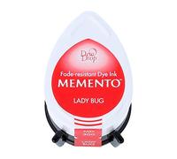 Tsukineko Memento Dew Drop Ink Pads for Stamping - Red, Lady Bug - Small - Translucent - Waterproof, Archival - Embossing
