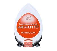 Tsukineko Memento Dew Drop Ink Pads for Stamping, Red, Potters Clay, Small, Translucent, Waterproof, Archival, Embossing