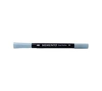 Tsukineko Memento Dual Tip Art Markers Blue, Summer Sky, Vibrant Colouring Pen for Artists, Archival, Water-resistant, for Stamping, Calligraphy, Water Colouring, Embossing, and Mixed Media