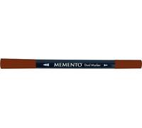 Tsukineko Memento Dual Tip Art Markers Brown, Rich Cocoa, Vibrant Colouring Pen for Artists, Archival, Water-resistant, for Stamping, Calligraphy, Water Colouring, Embossing, and Mixed Media
