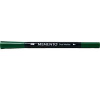 Tsukineko Memento Dual Tip Art Markers Green, Cottage Ivy, Vibrant Colouring Pen for Artists, Archival, Water-resistant, for Stamping, Calligraphy, Water Colouring, Embossing, and Mixed Media