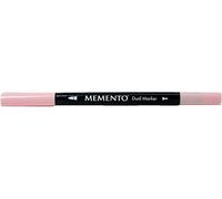 Tsukineko Memento Dual Tip Art Markers Pink, Angel Pink, Vibrant Colouring Pen for Artists, Archival, Water-resistant, for Stamping, Calligraphy, Water Colouring, Embossing, and Mixed Media