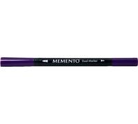 Tsukineko Memento Dual Tip Art Markers Purple, Grape Jelly, Vibrant Colouring Pen for Artists, Archival, Water-resistant, for Stamping, Calligraphy, Water Colouring, Embossing, and Mixed Media