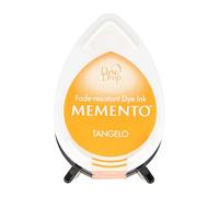 Tsukineko Memento Dew Drop Ink Pads for Stamping - Orange, Tangelo - Small - Translucent - Waterproof, Archival - Embossing