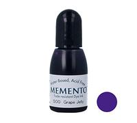 Tsukineko Memento Inker Stamp Pad Ink, 15 ml, Purple, Grape Jelly, Accessories Reinker for Memento Ink Pads