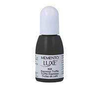 Tsukineko Memento Luxe Inker Stamp Pad Ink, 15 ml, Brown, Espresso Truffle, Accessories Reinker for Memento Luxe Ink Pads